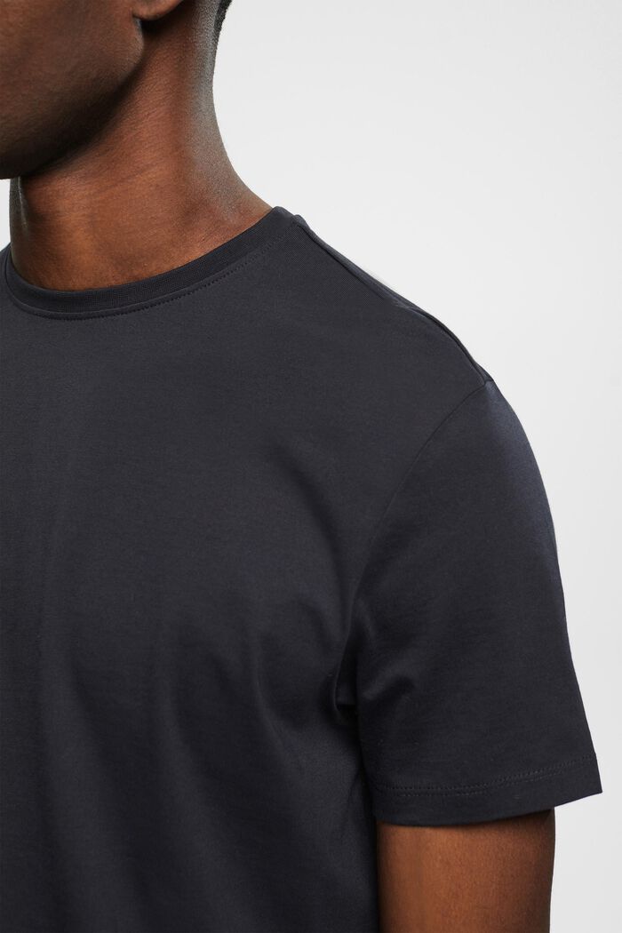 Pima-Baumwoll-T-Shirt im Slim Fit, BLACK, detail image number 2