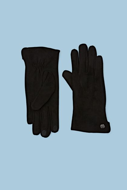 Rauleder-Handschuhe mit Touchscreen-Funktion