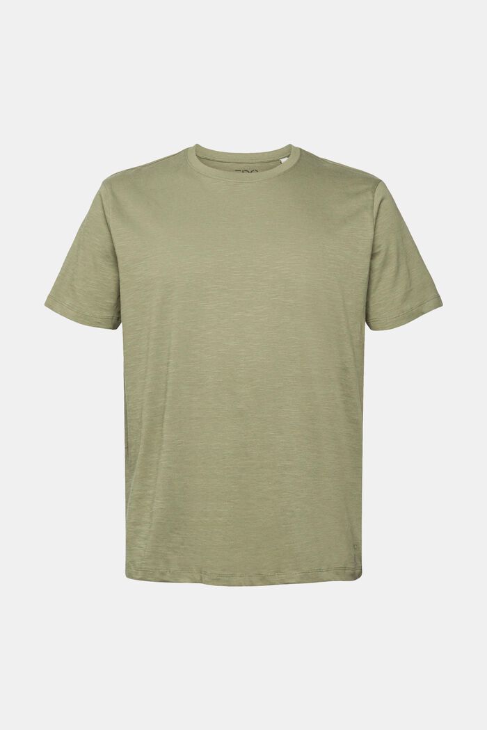 Jersey T-Shirt, 100% Baumwolle, KHAKI GREEN, detail image number 5