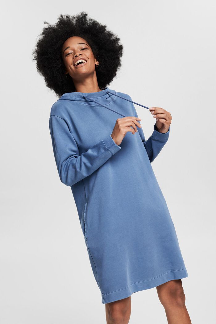 Sweatshirt-Kleid mit Kapuze, BLUE LAVENDER, detail image number 5