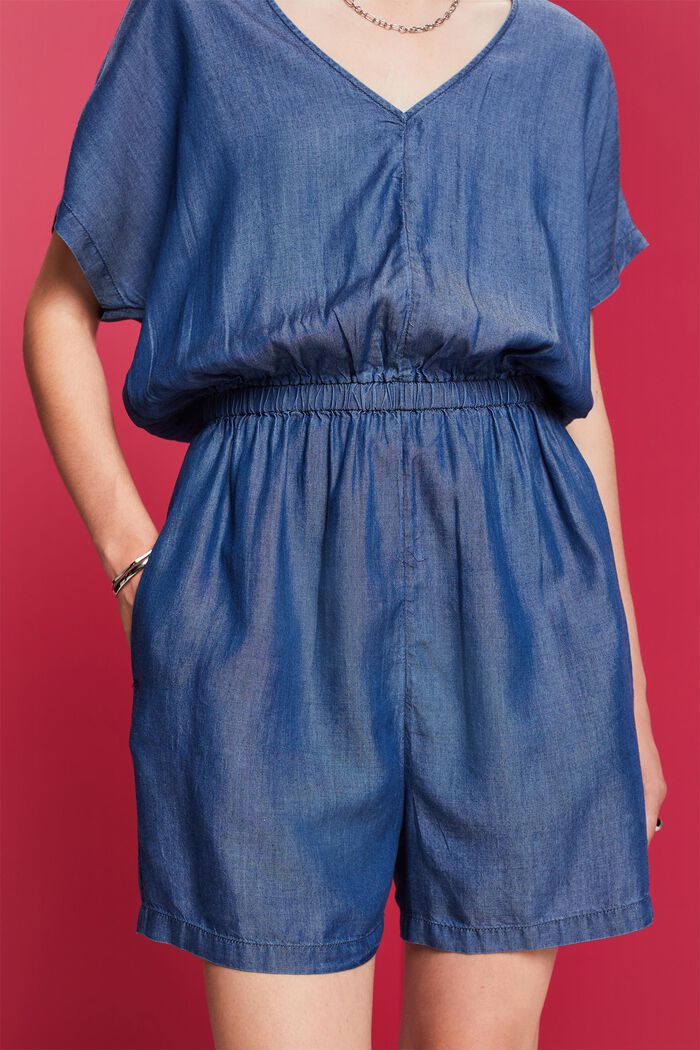 Overalls woven, BLUE MEDIUM WASHED, detail image number 2