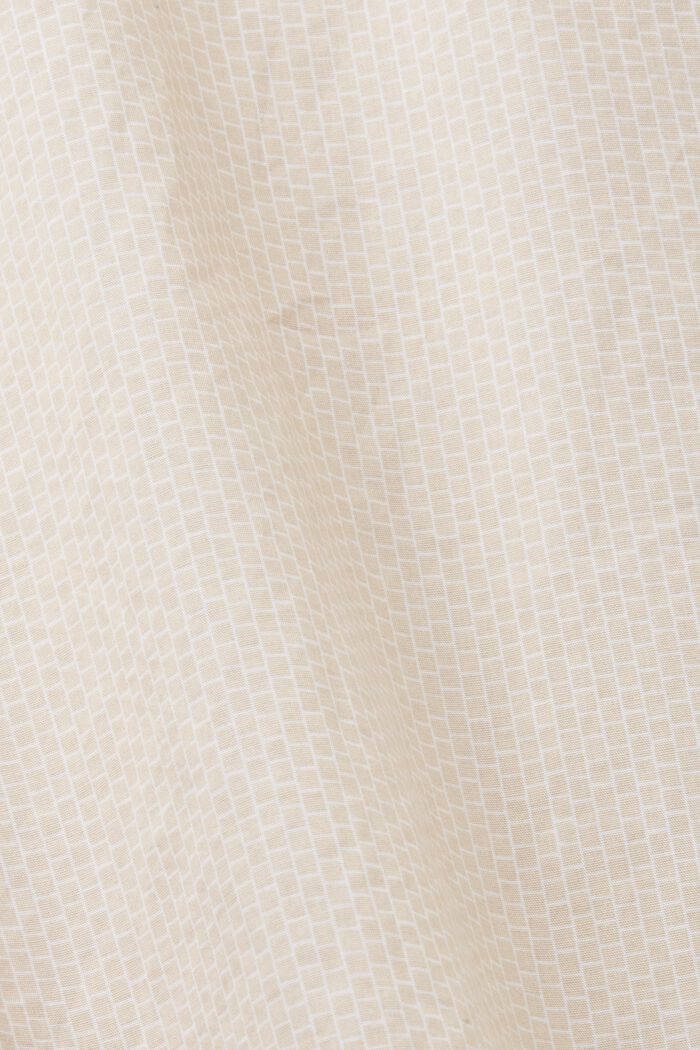 Hemd aus Baumwoll-Popeline, SAND, detail image number 4