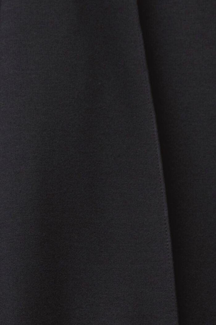 Cropped Jersey-Hose mit weitem Bein, BLACK, detail image number 5