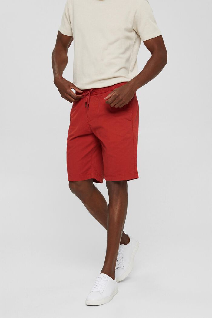 Shorts mit Gummibund, 100% Organic Cotton, RED, detail image number 6