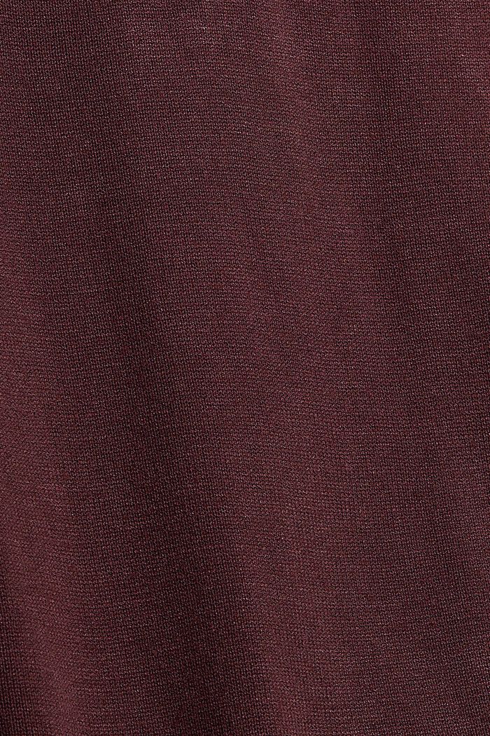 Pullover mit Ballonärmeln, LENZING™ ECOVERO™, BORDEAUX RED, detail image number 4