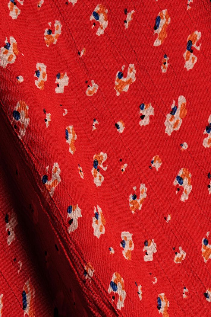 Print-Bluse mit Peplum, LENZING™ ECOVERO™, RED, detail image number 4