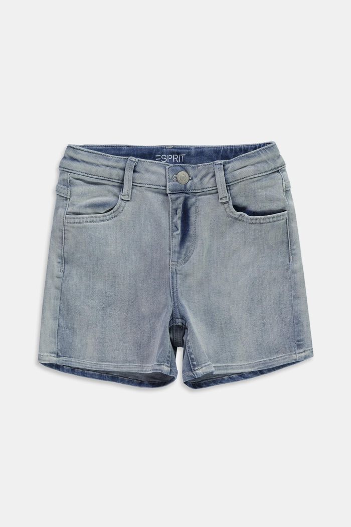 Jeans-Shorts mit Verstellbund, BLUE BLEACHED, detail image number 0