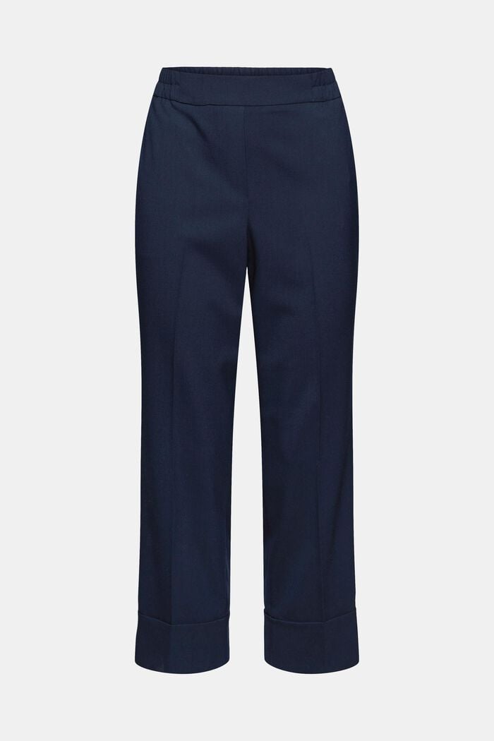 Mid-Rise-Pants im Cropped Fit, NAVY, detail image number 2