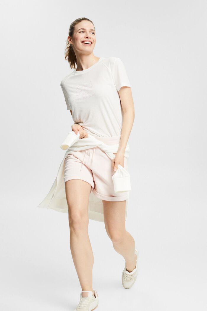 Recycelt: Sweat-Shorts mit Zippertaschen, LIGHT PINK, detail image number 5