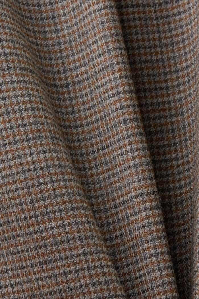 Wollhose mit Hahnentrittmuster, BROWN GREY, detail image number 6