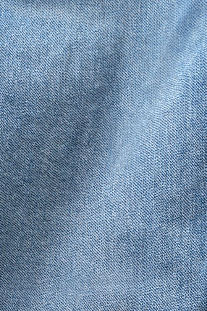 Jeans mit geradem Bein und mittlerer Bundhöhe, BLUE LIGHT WASHED, detail image number 5