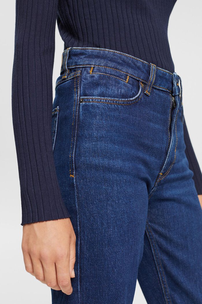 High-Rise-Jeans im Mom Fit, BLUE DARK WASHED, detail image number 2