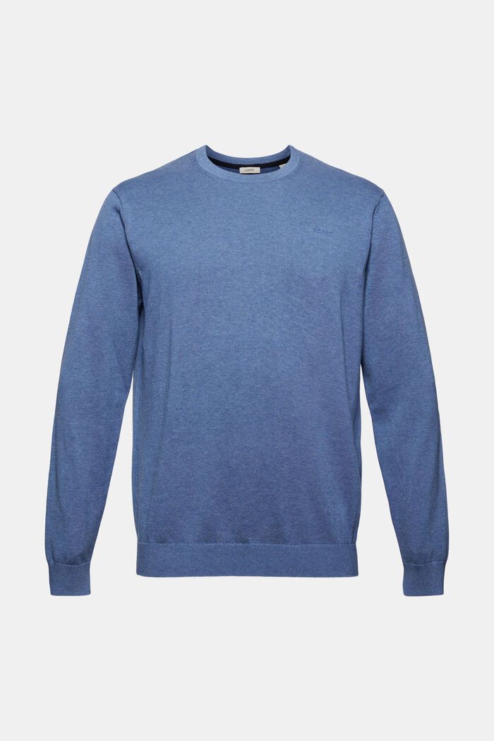 Pullover aus 100% Pima Organic Cotton, BLUE, detail image number 0