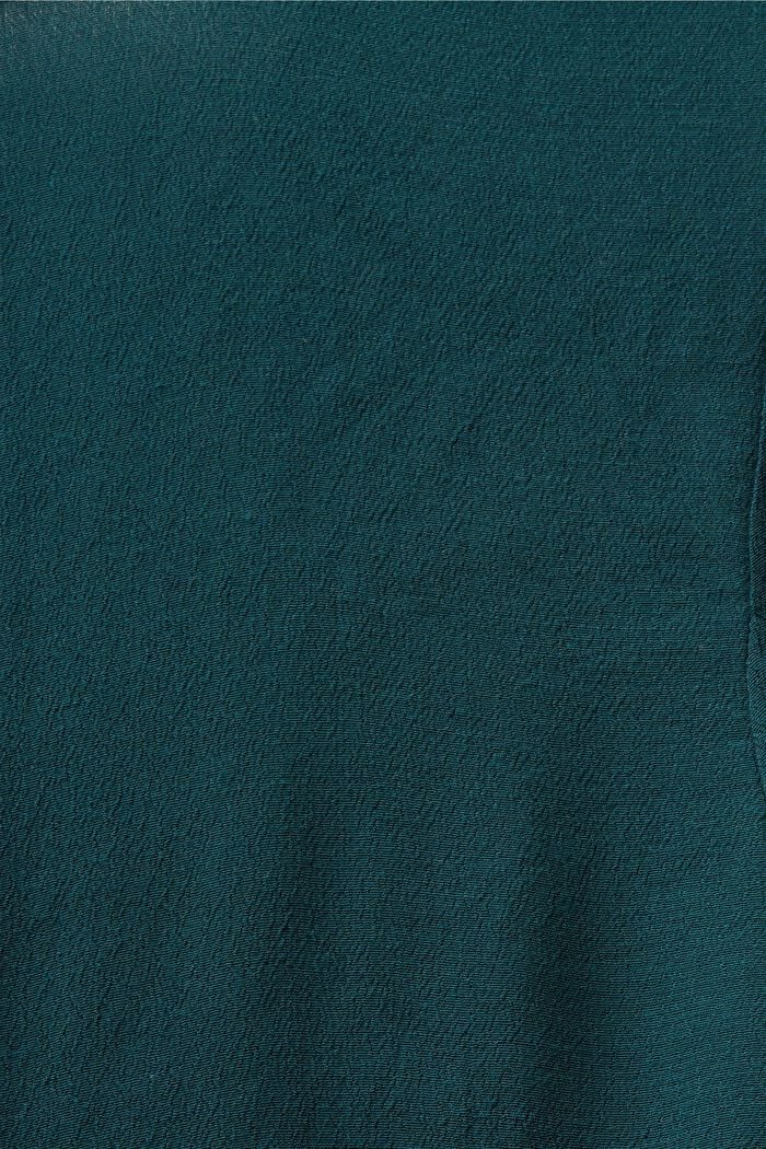 Chiffon-Minikleid in Crinkle-Optik, EMERALD GREEN, detail image number 5