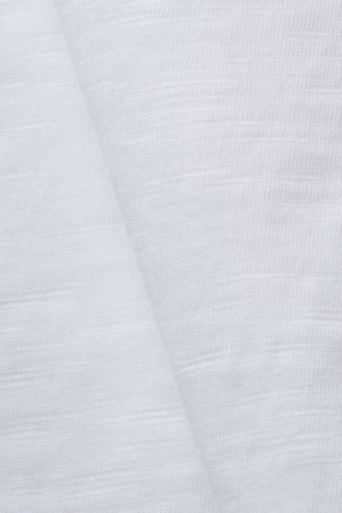 Jersey-T-Shirt, 100 % Baumwolle, WHITE, detail image number 1