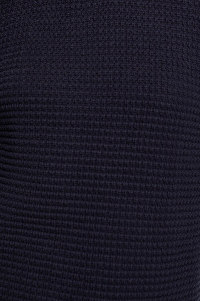 Pullover aus Strukturstrick, NAVY, detail image number 6