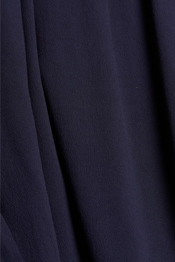 Besticktes Smok-Kleid aus LENZING™ ECOVERO™, NAVY, detail image number 4