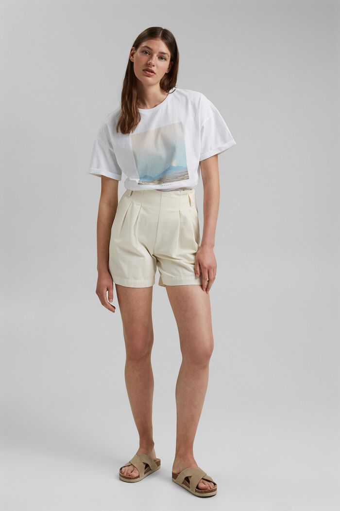 T-Shirt mit Foto-Print, 100% Baumwolle, WHITE, detail image number 1