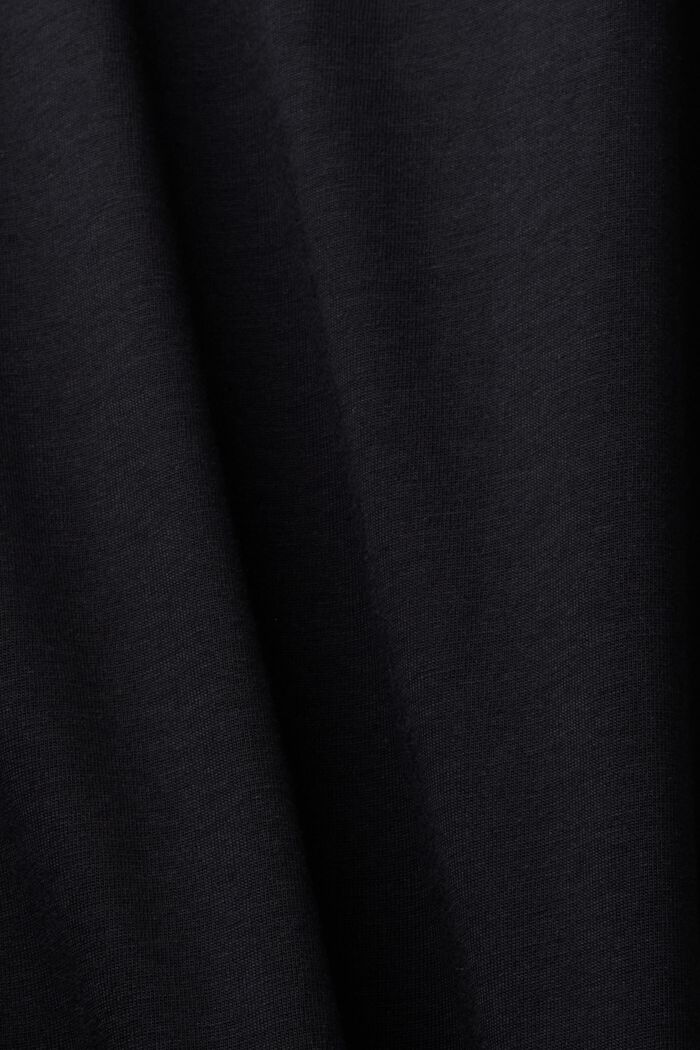 T-Shirt aus Bio-Baumwoll-Jersey, BLACK, detail image number 4
