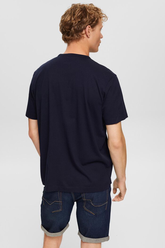 Jersey-T-Shirt mit Print, NAVY, detail image number 3