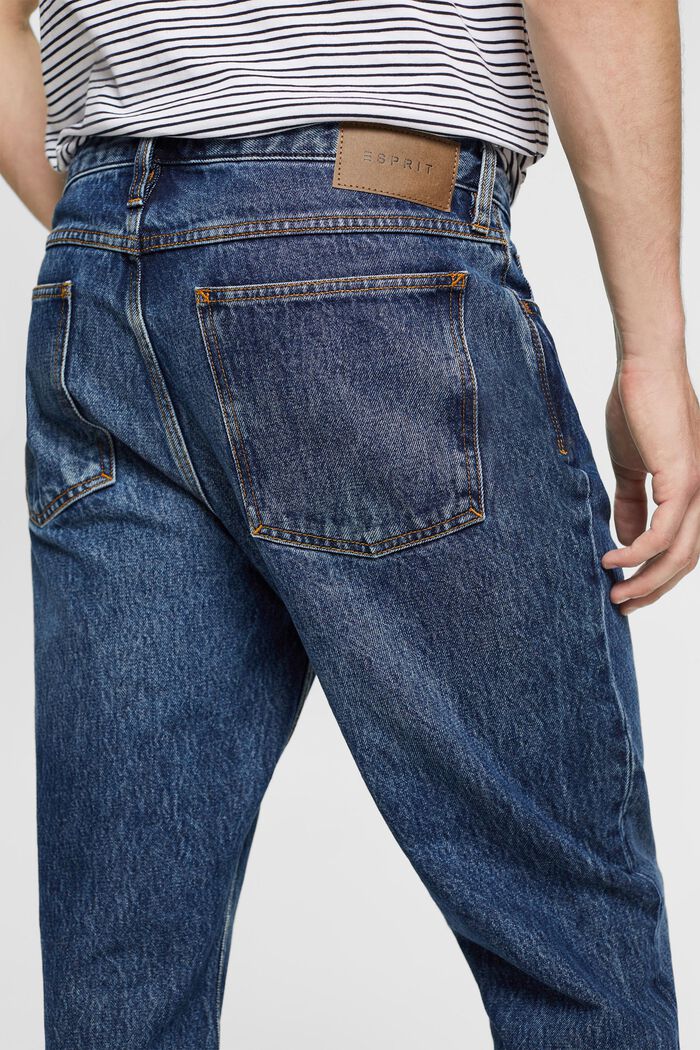 Jeans mit geradem Bein aus nachhaltiger Baumwolle, BLUE DARK WASHED, detail image number 4