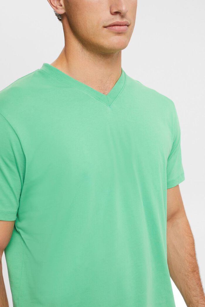 Jersey T-Shirt, 100% Baumwolle, GREEN, detail image number 0