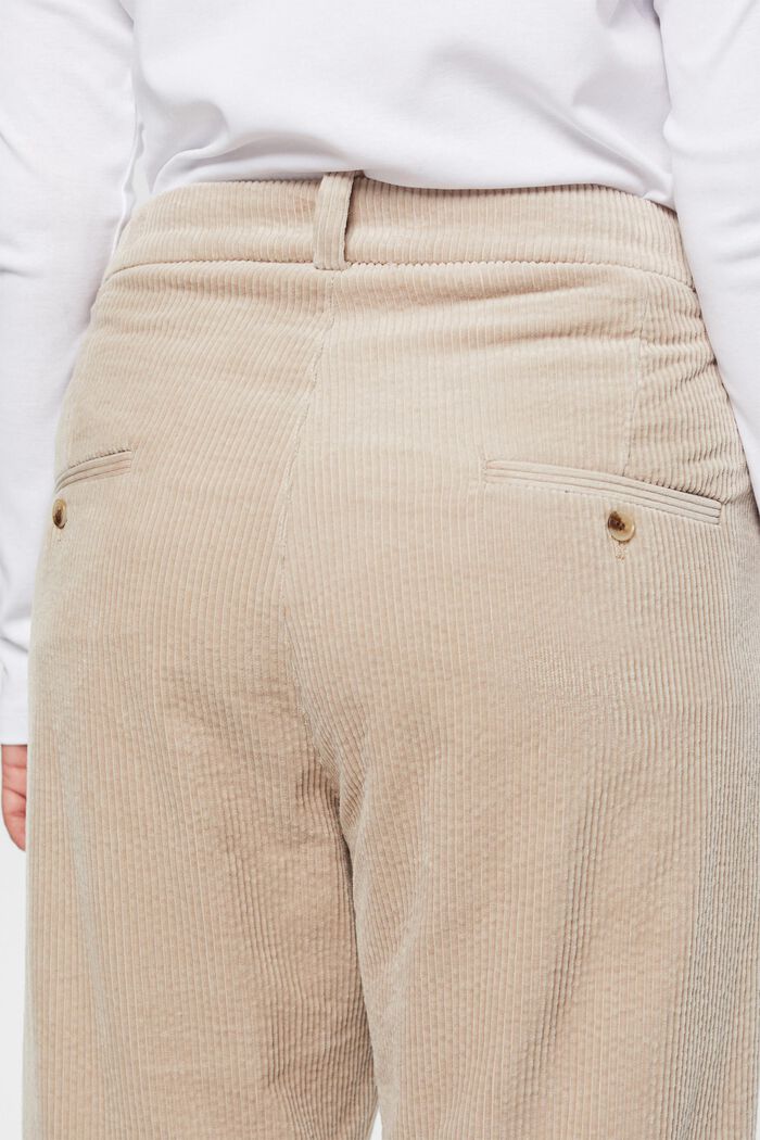 CURVY Cordhose, 100 % Baumwolle, LIGHT TAUPE, detail image number 4