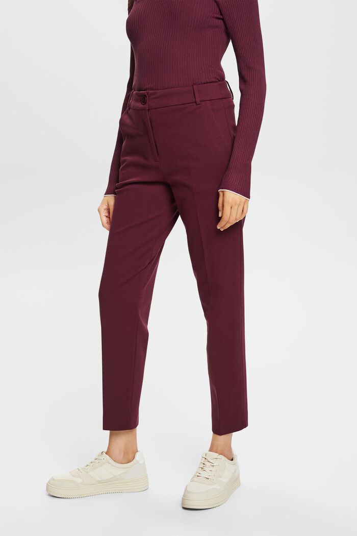 SPORTY PUNTO Mix & Match Tapered Pants, AUBERGINE, detail image number 0