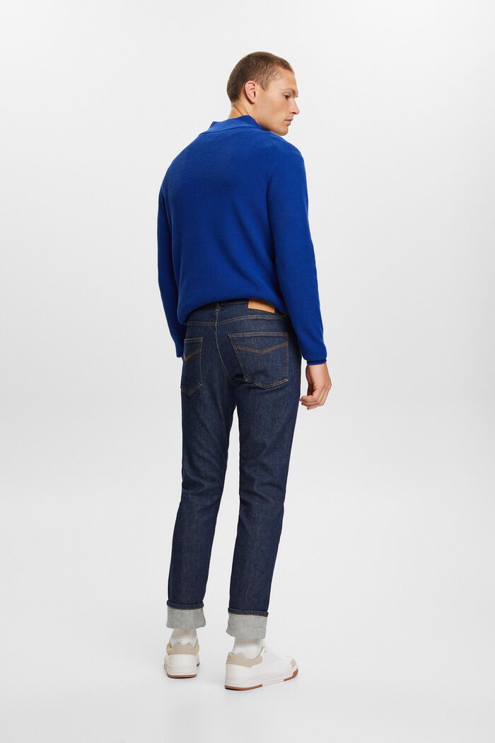 Schmale Jeans mit mittelhohem Bund, BLUE RINSE, detail image number 3