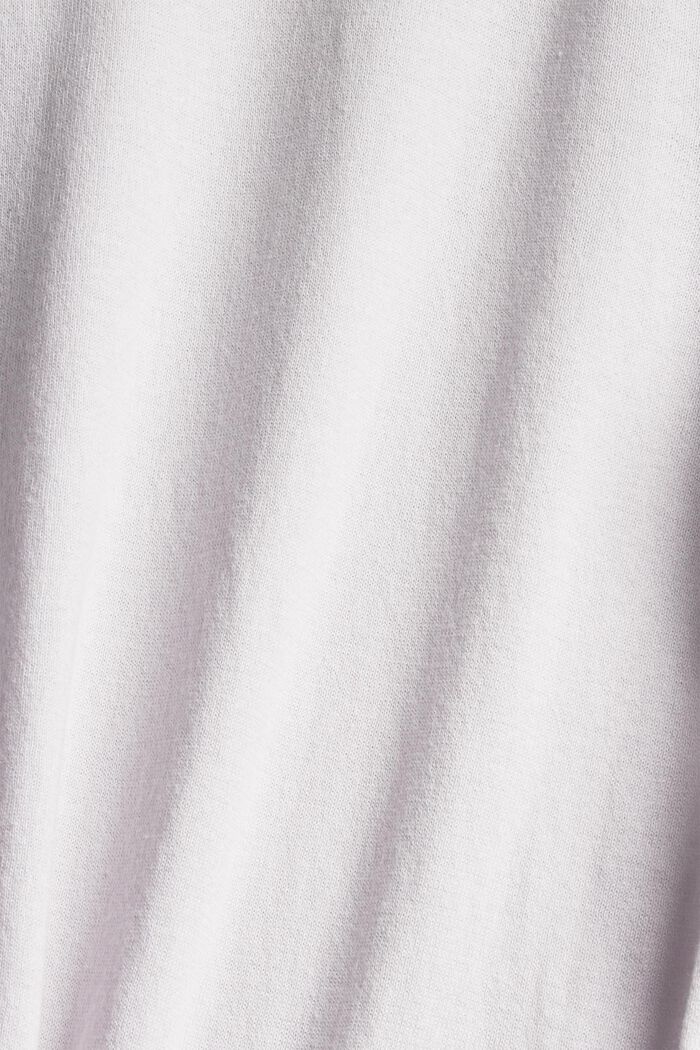 Mit TENCEL™: Poloshirt in Strick-Optik, LAVENDER, detail image number 4