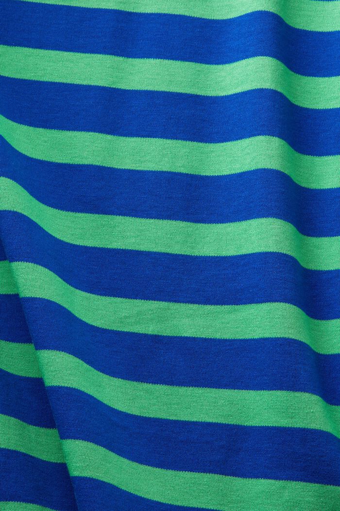 Gestreiftes T-Shirt-Kleid mit Polstern, BRIGHT BLUE, detail image number 4
