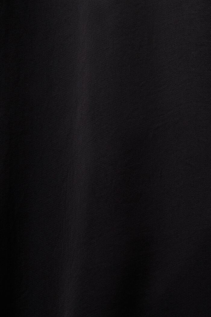 Satin-Nachthemd mit Spitze, LENZING™ ECOVERO™, BLACK, detail image number 5