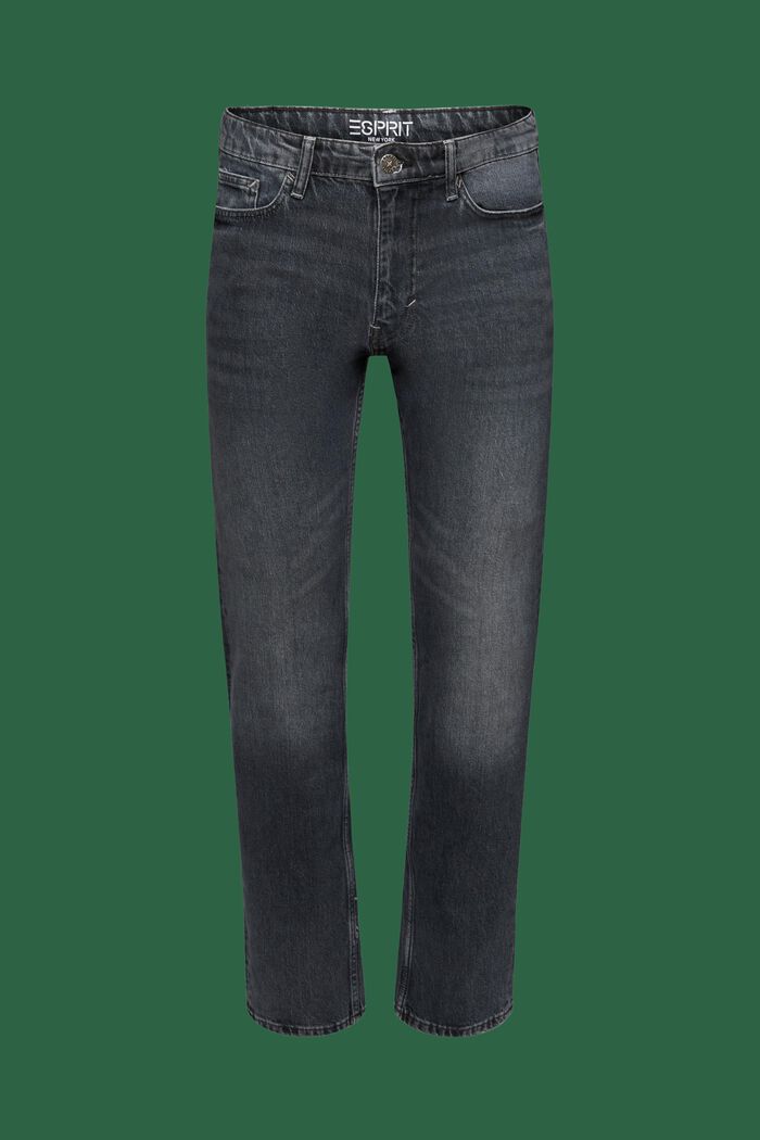 Retro-Jeans mit gerader Passform, BLACK MEDIUM WASHED, detail image number 7