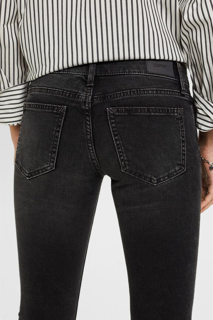 Skinny Jeans mit niedrigem Bund, BLACK DARK WASHED, detail image number 4