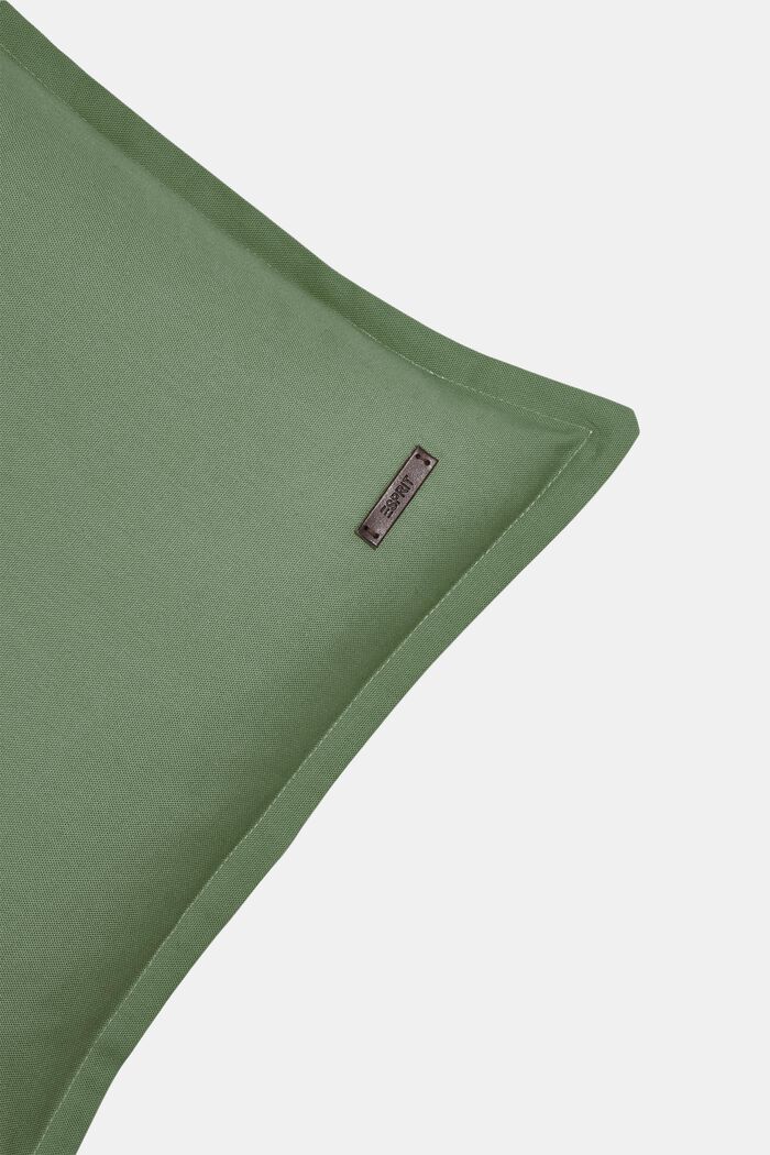 Zweifarbige Kissenhülle aus 100% Baumwolle, GREEN, detail image number 1