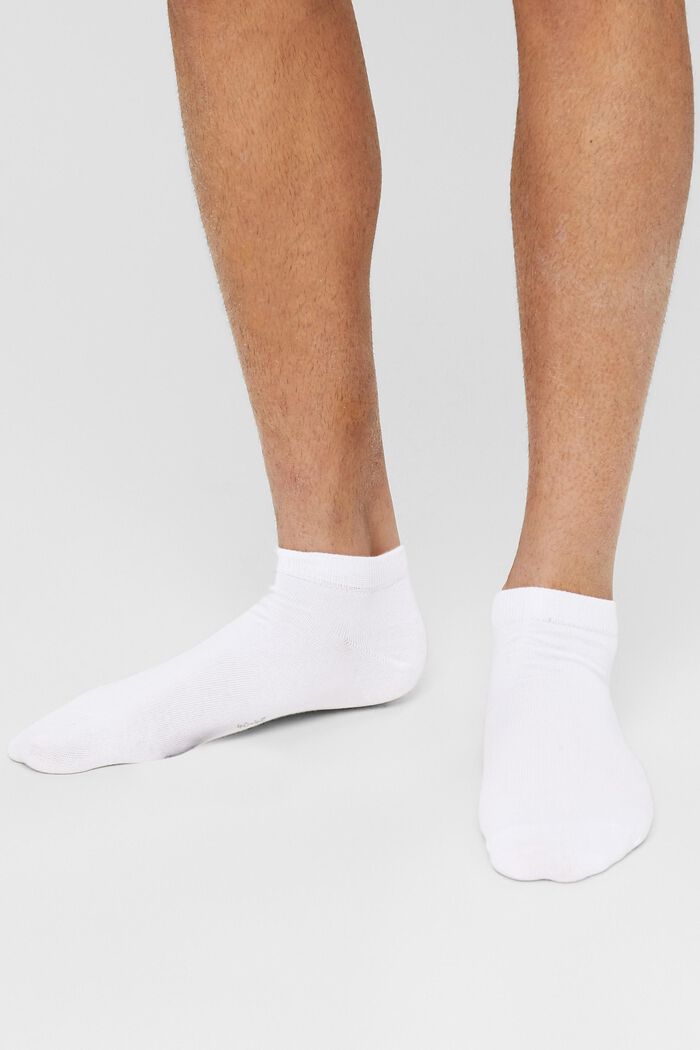 10er-Pack Sneaker-Socken aus Baumwoll-Mix, WHITE, detail image number 2