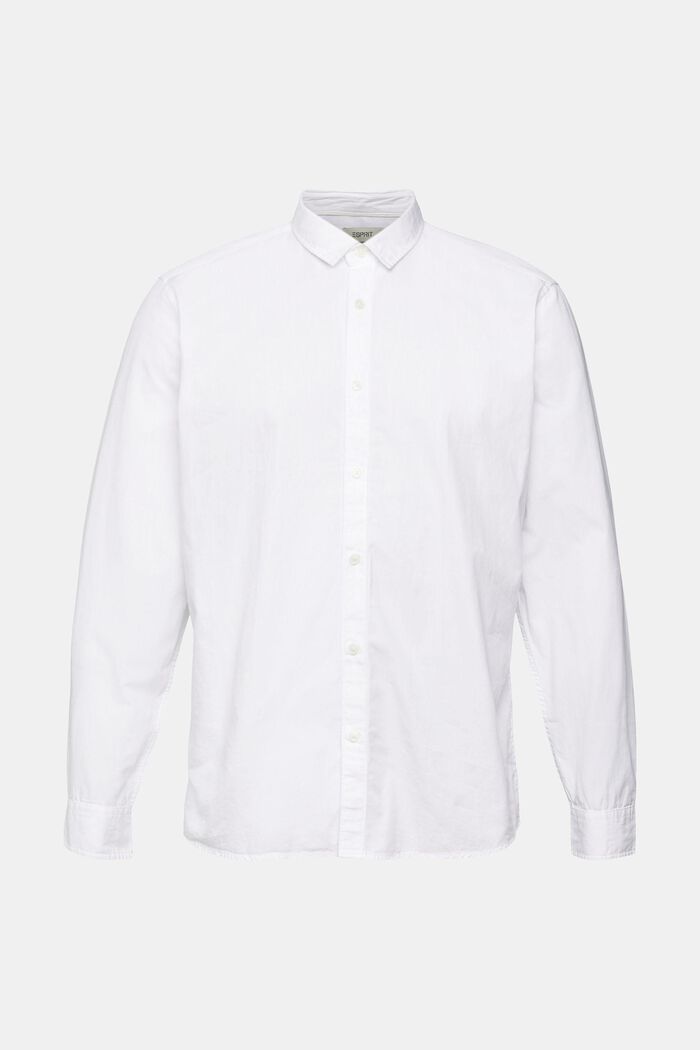 Nachhaltiges Baumwollhemd Slim Fit, WHITE, detail image number 2
