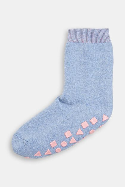 Anti-Rutsch-Socken aus Bio-Baumwoll-Mix, JEANS, overview