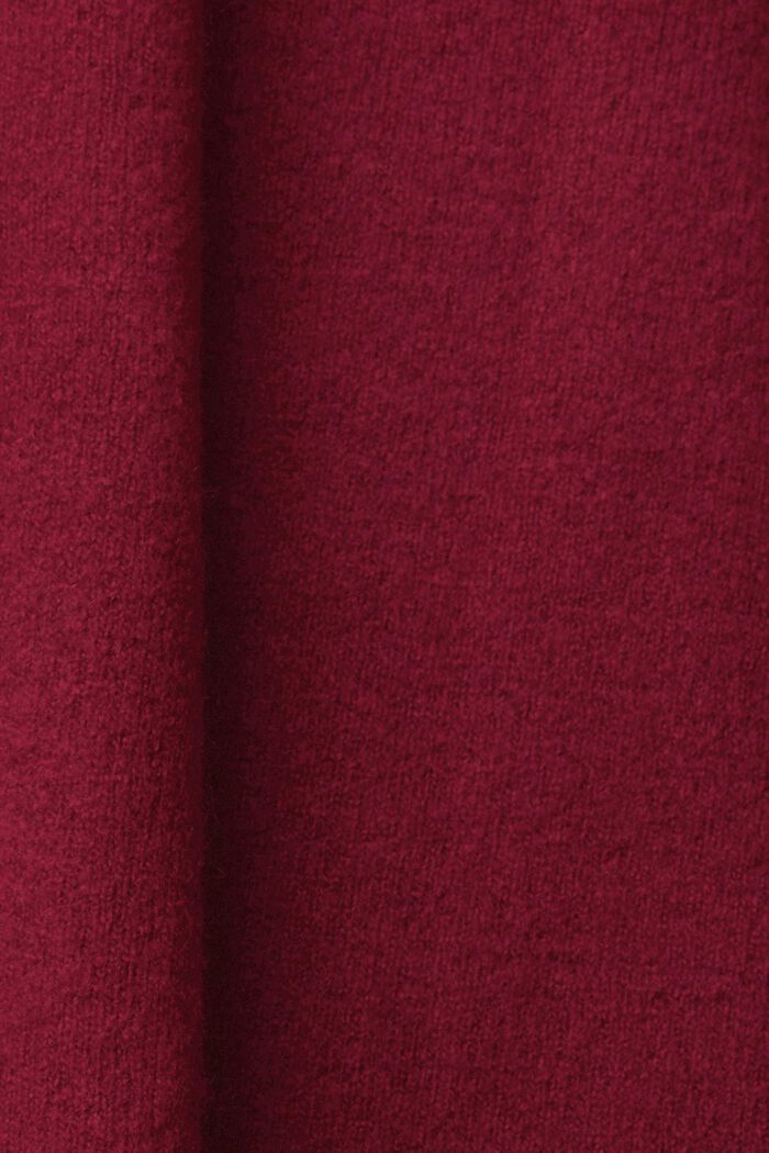 V-Ausschnitt-Pullover aus Wollmix, CHERRY RED, detail image number 1