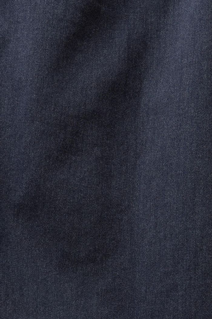 Minirock aus Baumwolltwill mit Washed-Effekt, NAVY, detail image number 5