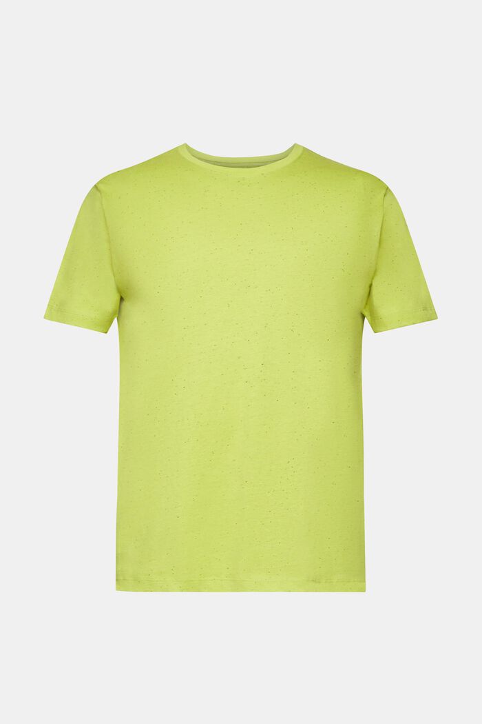 T-Shirt aus Jersey in Sprenkel-Optik, LEAF GREEN, detail image number 6