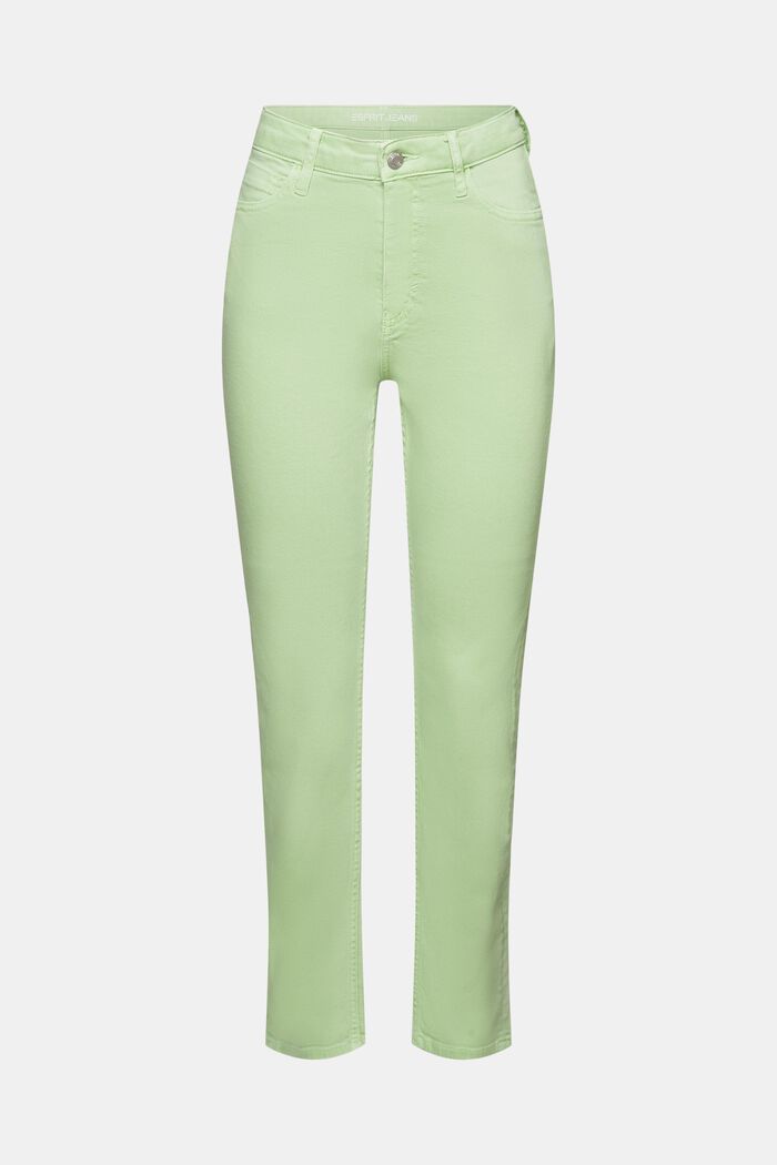 Schmal geschnittene Jeans in Retro-Optik, LIGHT GREEN, detail image number 6