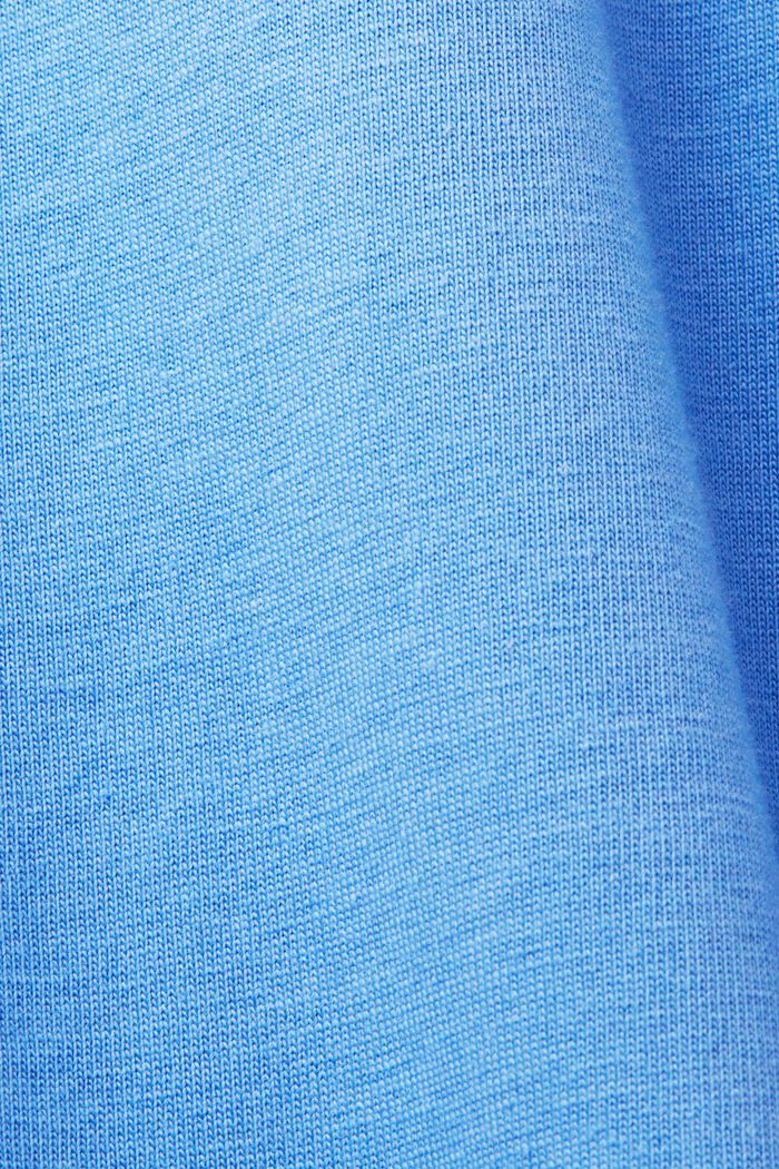 Rundhals-T-Shirt, 100 % Baumwolle, LIGHT BLUE, detail image number 5