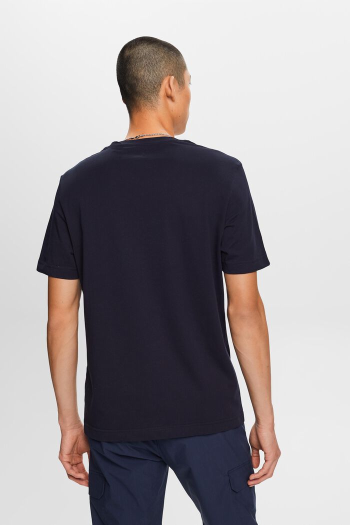 Bedrucktes Jersey-T-Shirt, 100 % Baumwolle, NAVY, detail image number 4