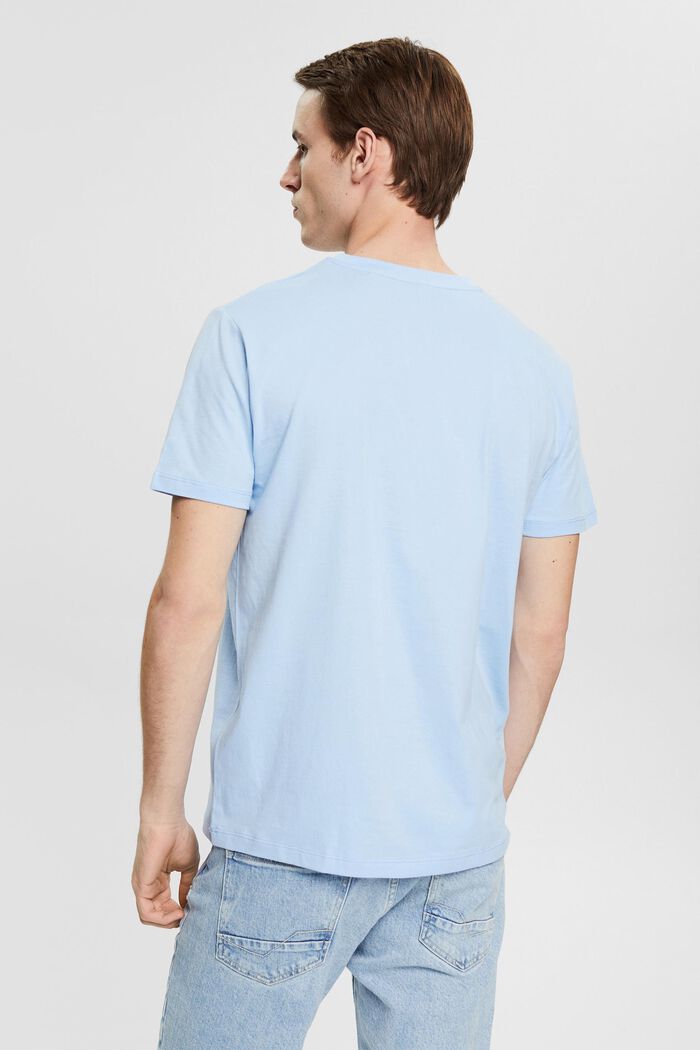 Jersey-T-Shirt mit Logo-Print, LIGHT BLUE, detail image number 3