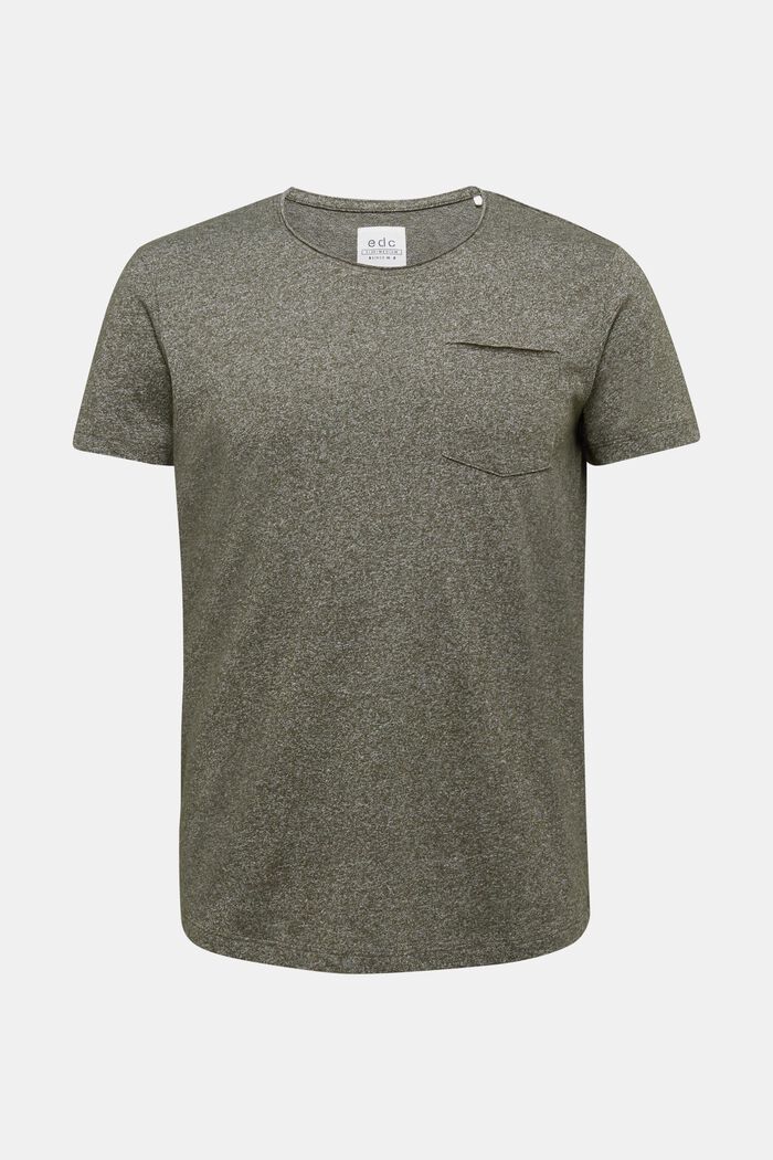 Recycelt: T-Shirt mit Organic Cotton, OLIVE, overview