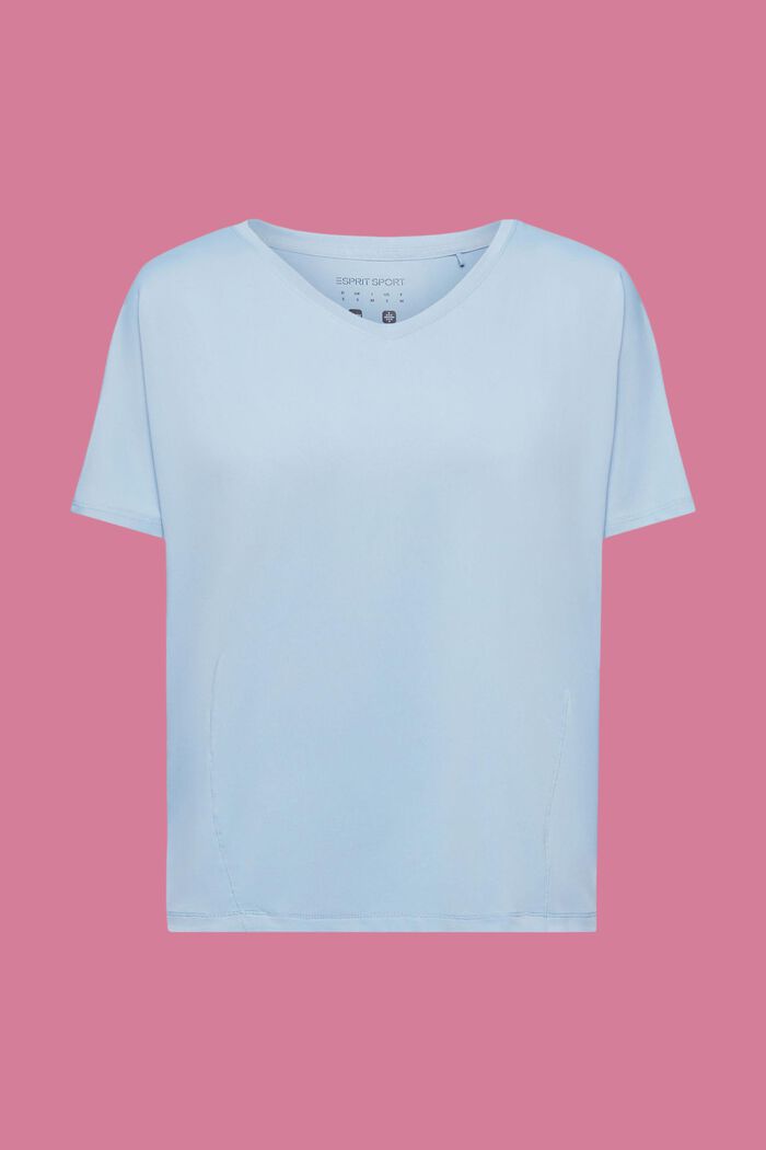 Active T-Shirt E-DRY mit V-Ausschnitt, PASTEL BLUE, detail image number 5