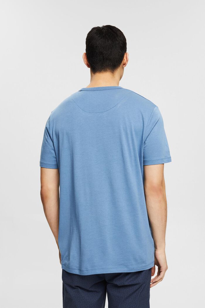 Mit TENCEL™: Basic-T-Shirt , GREY BLUE, detail image number 3