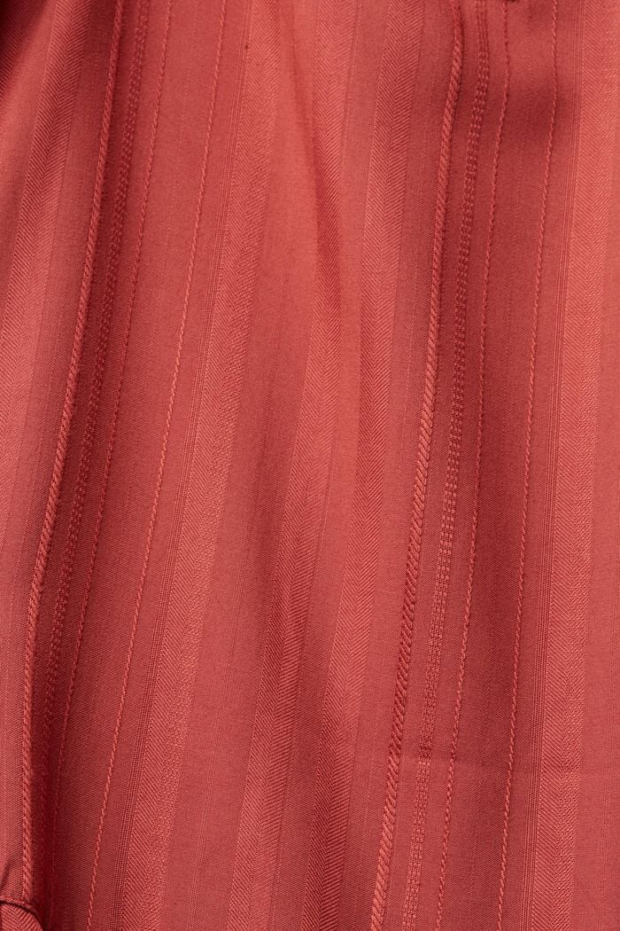 Kleid mit Rüschen-Kragen, LENZING™ ECOVERO™, TERRACOTTA, detail image number 4
