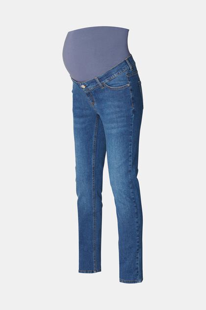 Jeans mit Überbauchbund, organische Baumwolle